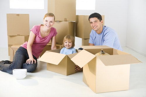 Man with a van service handling a home move in Sweden