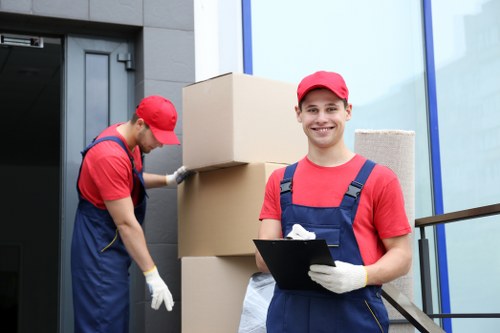 Professional office relocation services handling equipment and furniture in Sweden