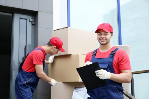 Professional packing services preparing household items for a move in Sweden