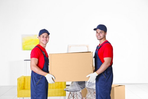 Sweden Removals team sorting reusable and recyclable materials during a sustainable collection