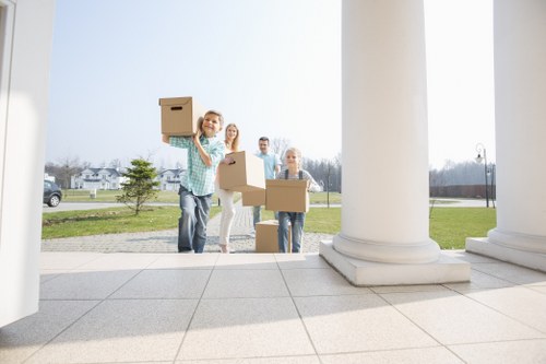 Employees preparing for office removals in Sweden