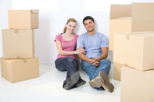 Packed boxes and furniture for urgent moving service in Sweden