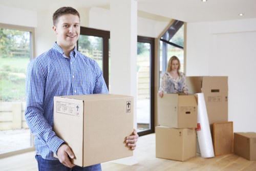 Van transport for furniture delivery in a Swedish city