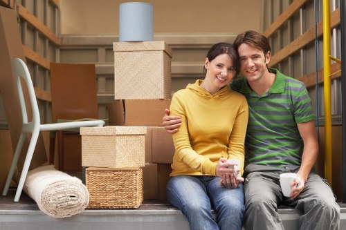Moving team handling household relocation in Sweden