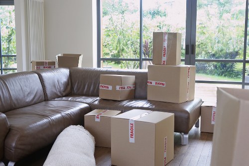Removal company vehicle loaded for a long-distance move in Sweden